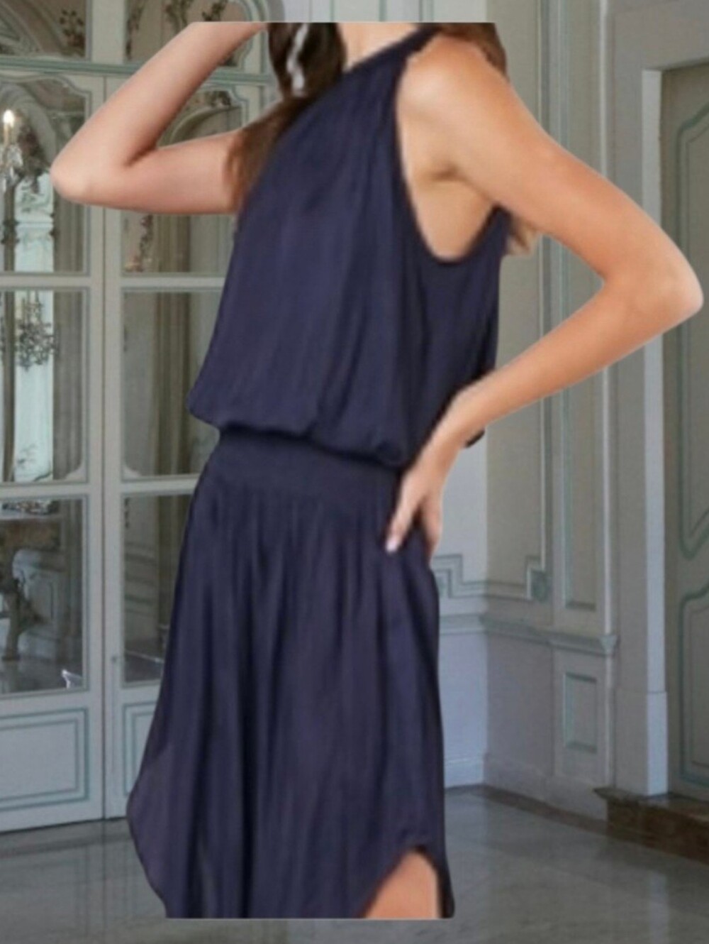 Do+Be Sleeveless Midi Dress with elastic waist